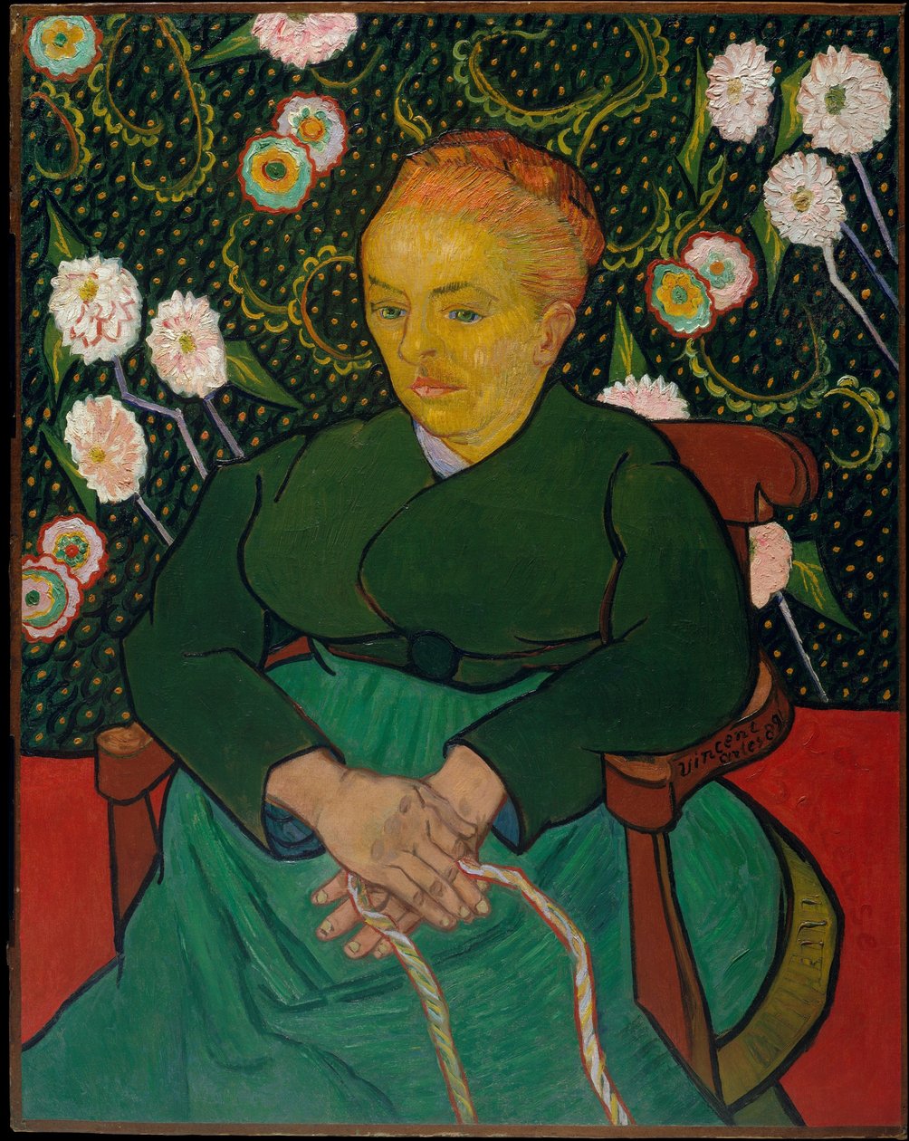 Frau wiegt eine Wiege von Vincent van Gogh