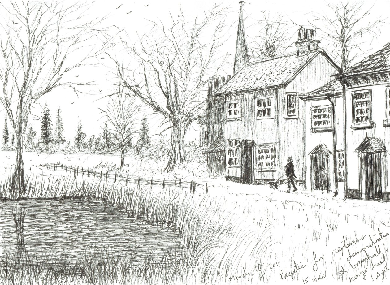 Englisches Dorf, 2011 von Vincent Alexander Booth