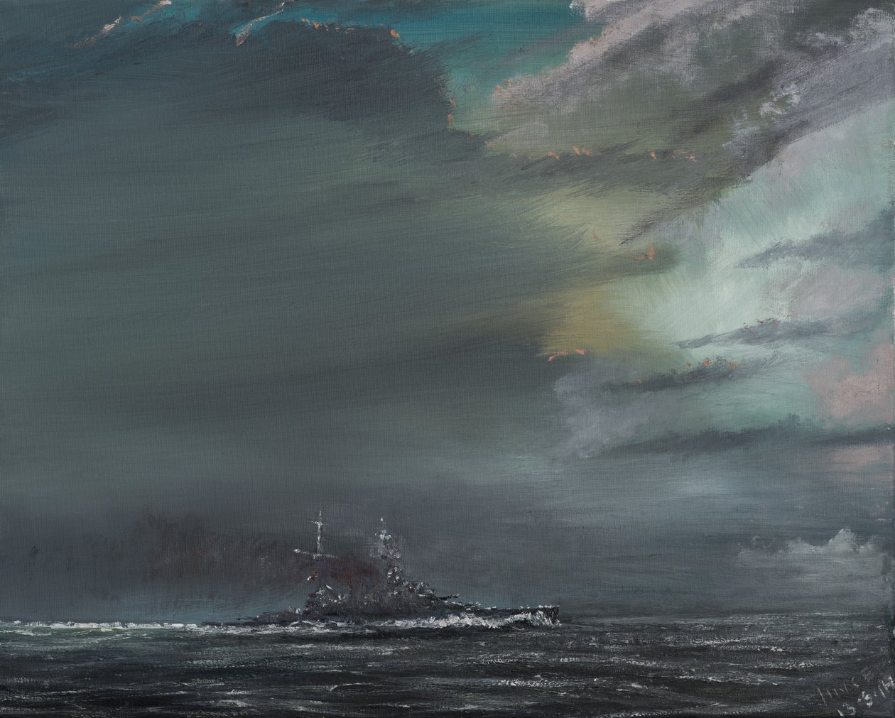 HMS Hood 1941, 2014 von Vincent Alexander Booth