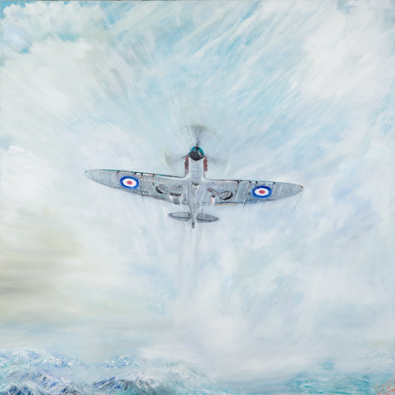 Spitfire Ass der Spaten, 2016 von Vincent Alexander Booth