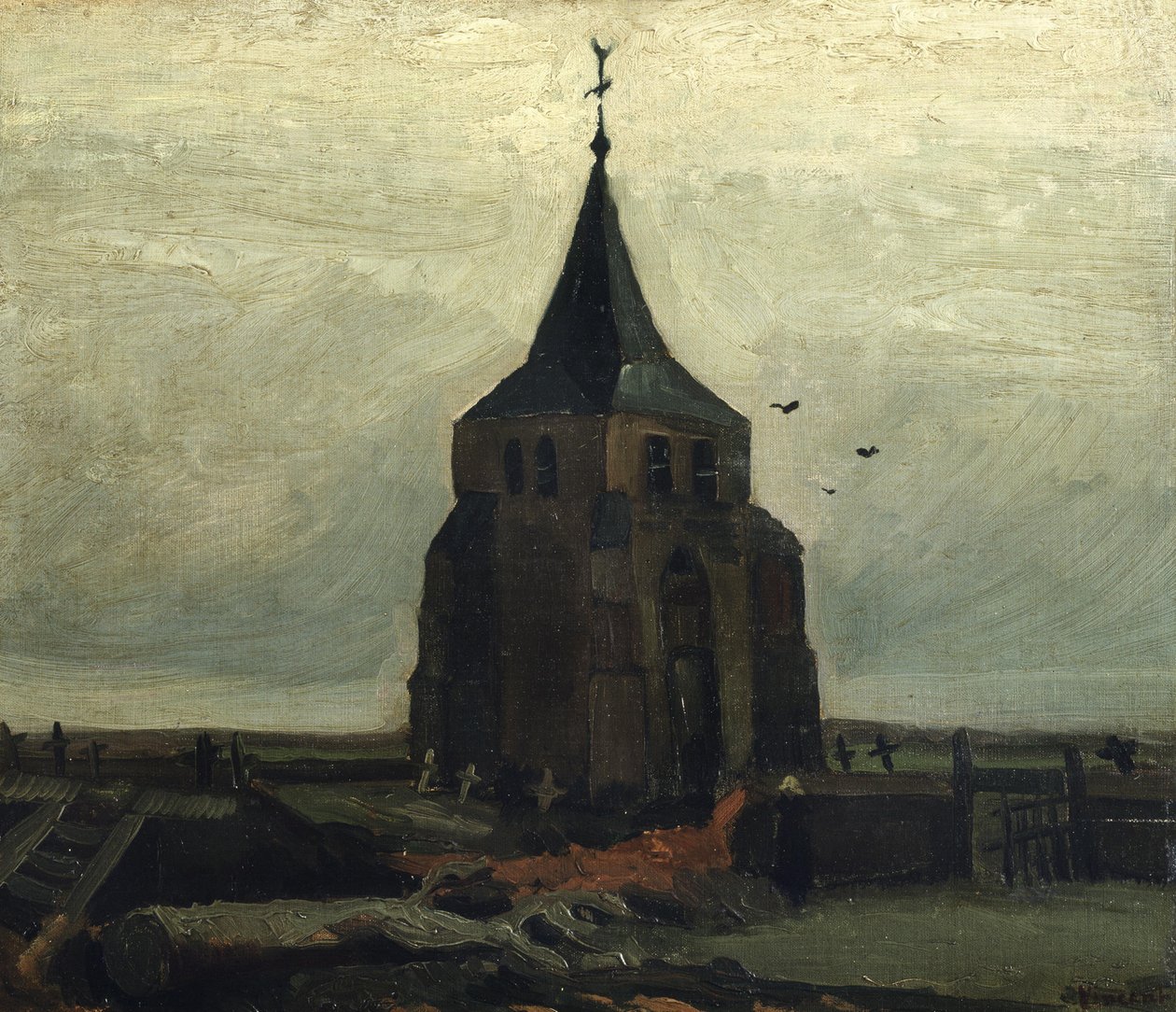 Der alte Turm, 1884 von Vincent van Gogh