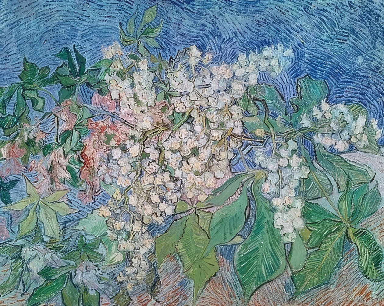 Blühende Kastanienzweige von Vincent van Gogh