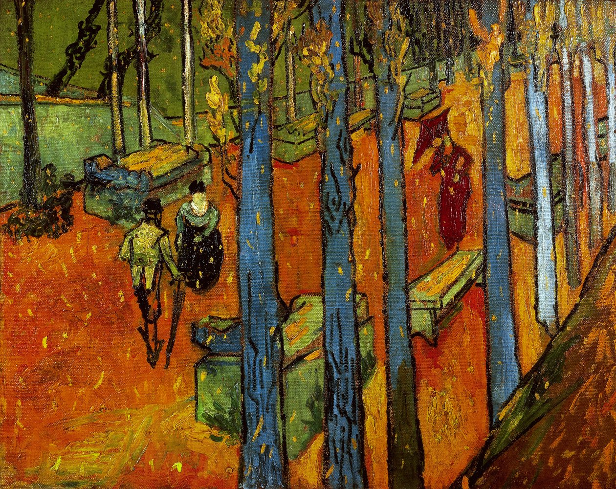 Fallende Blätter (Les Alyscamps) von Vincent van Gogh