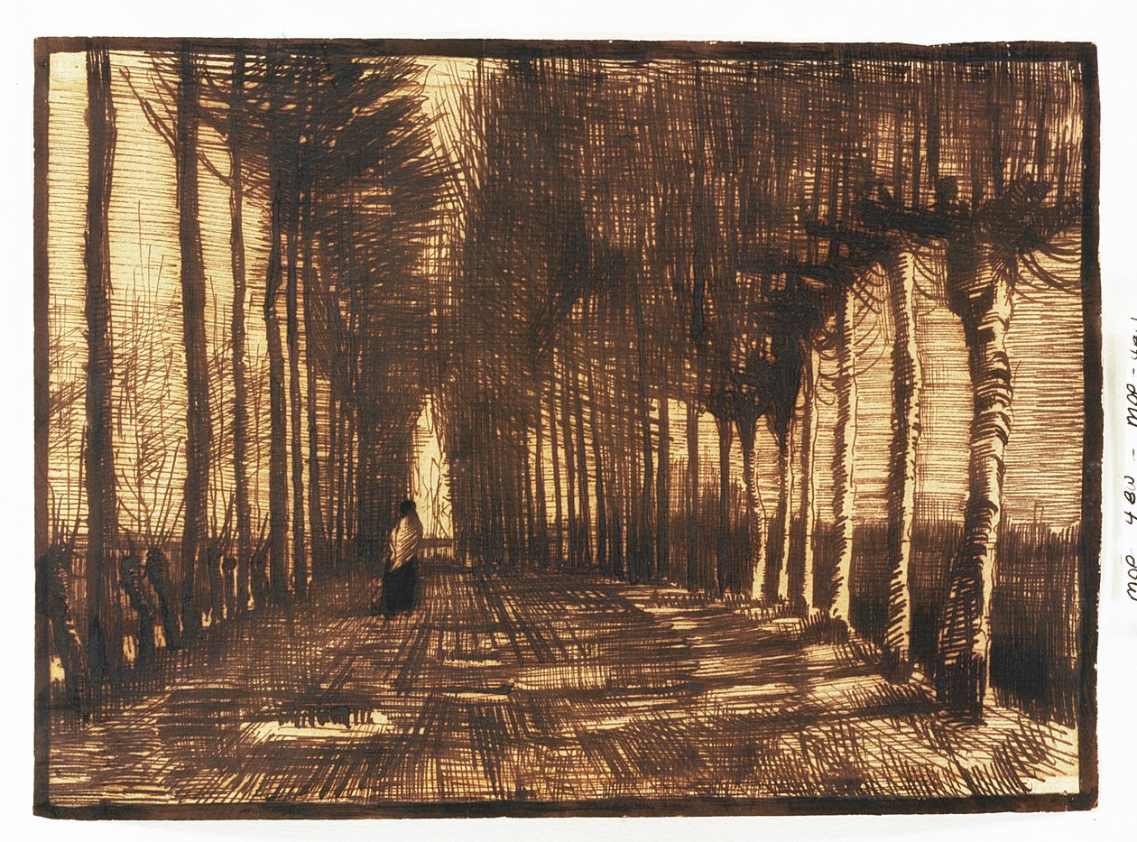 Figur auf einer Straße, 1884 von Vincent van Gogh