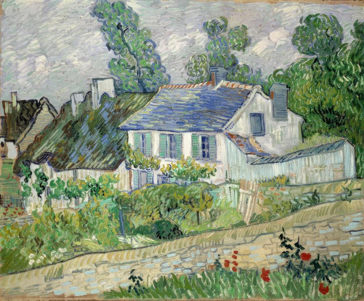 Häuser in Auvers von Vincent van Gogh
