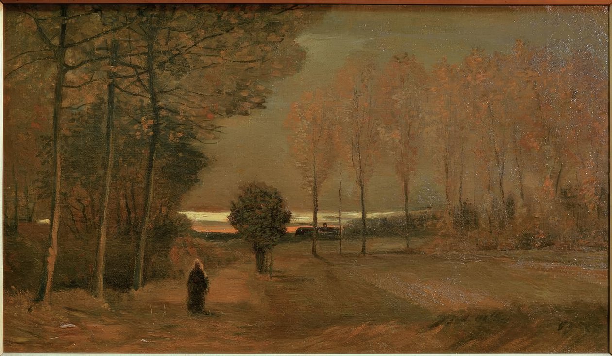 Herbstlandschaft bei Abend von Vincent van Gogh