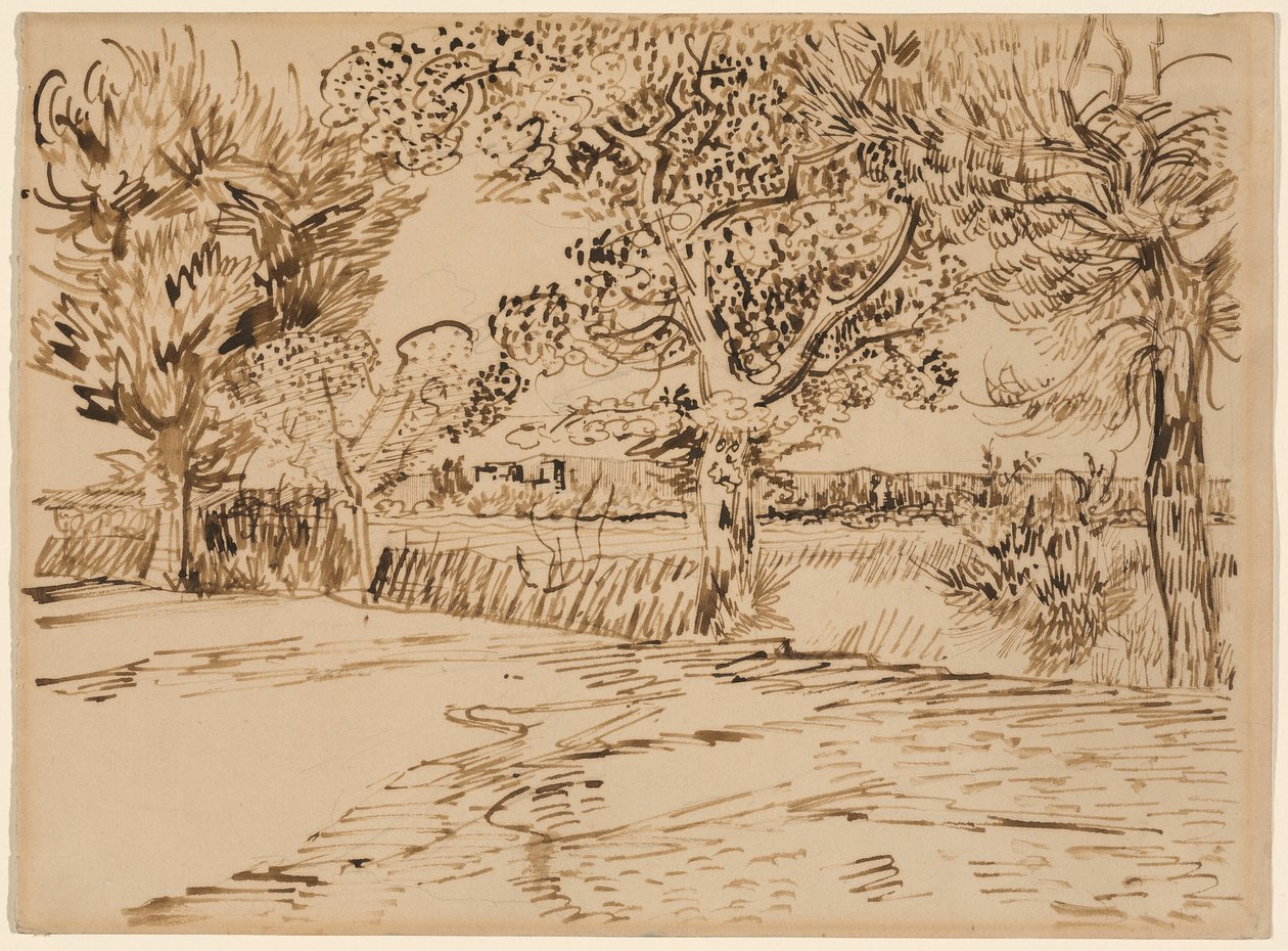 Landschaft bei Arles von Vincent van Gogh
