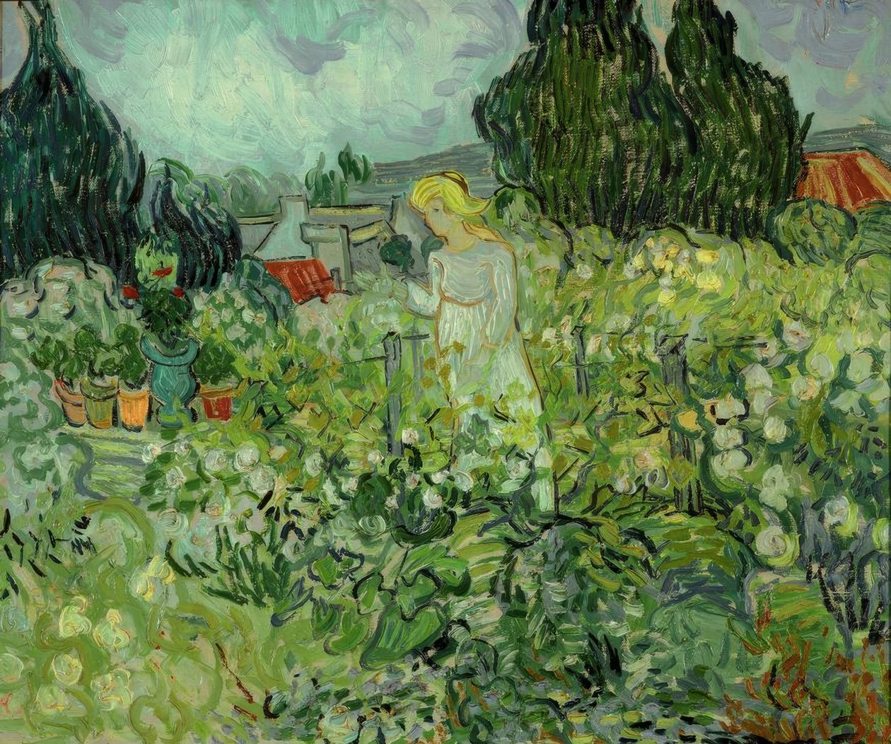 Marguerite Gachet in ihrem Garten von Vincent van Gogh
