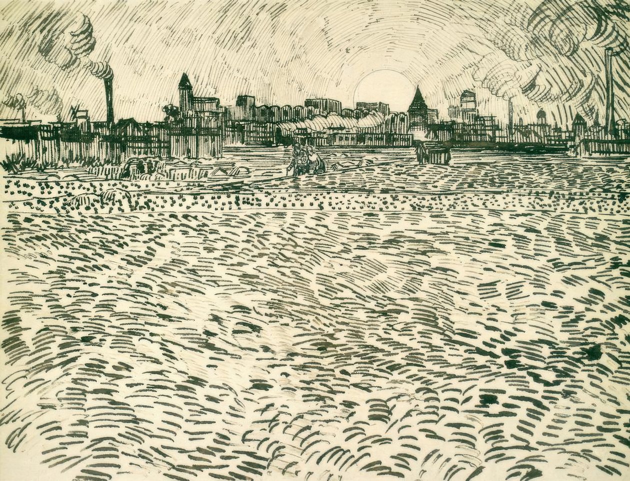 Sommerabend bei Arles von Vincent van Gogh