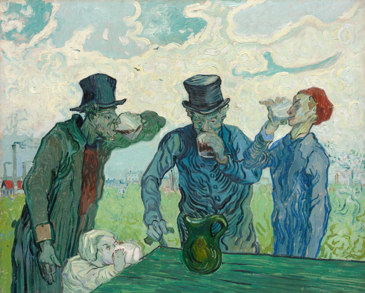 Die Trinker von Vincent van Gogh