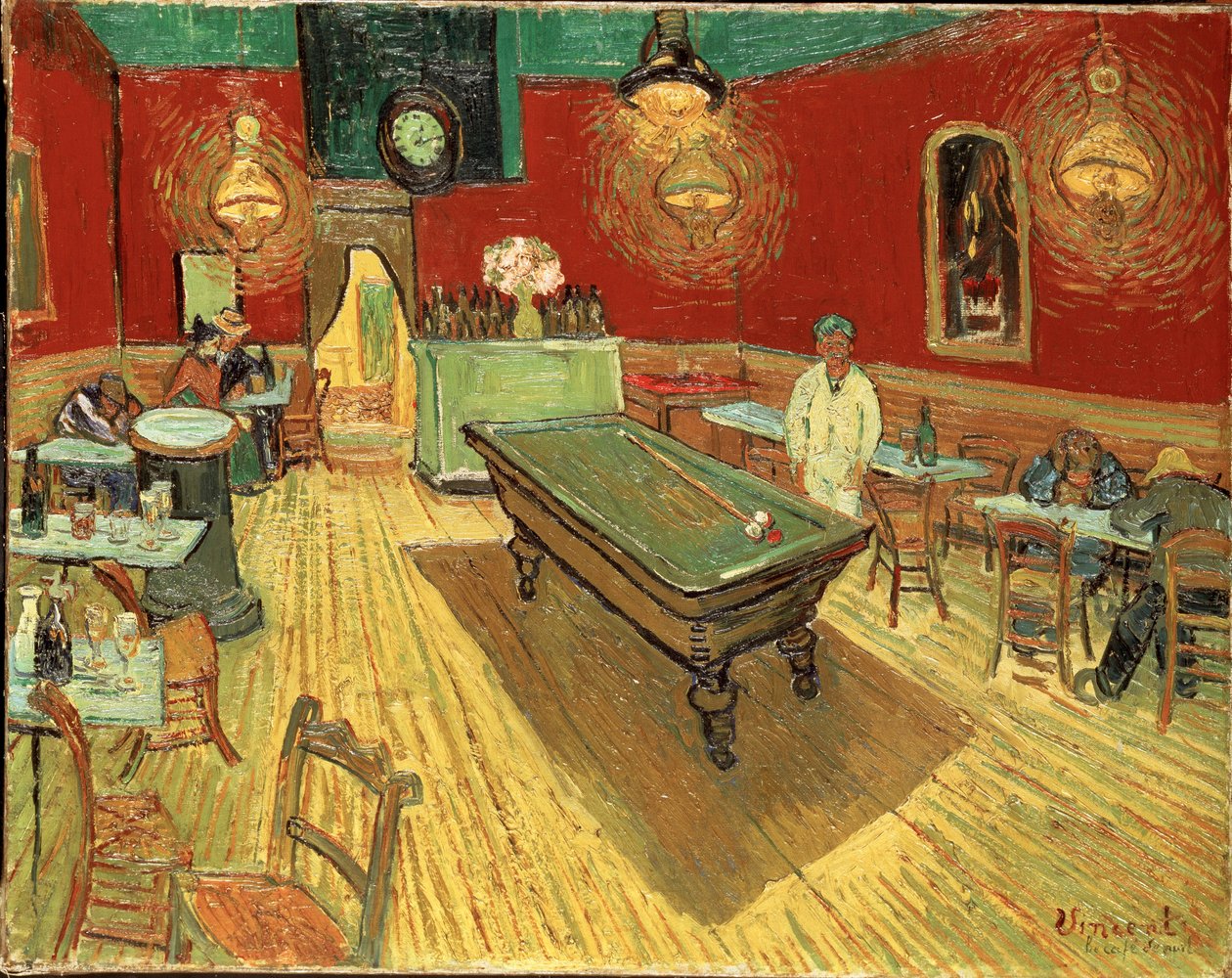 Das Nachtcafé von Vincent van Gogh