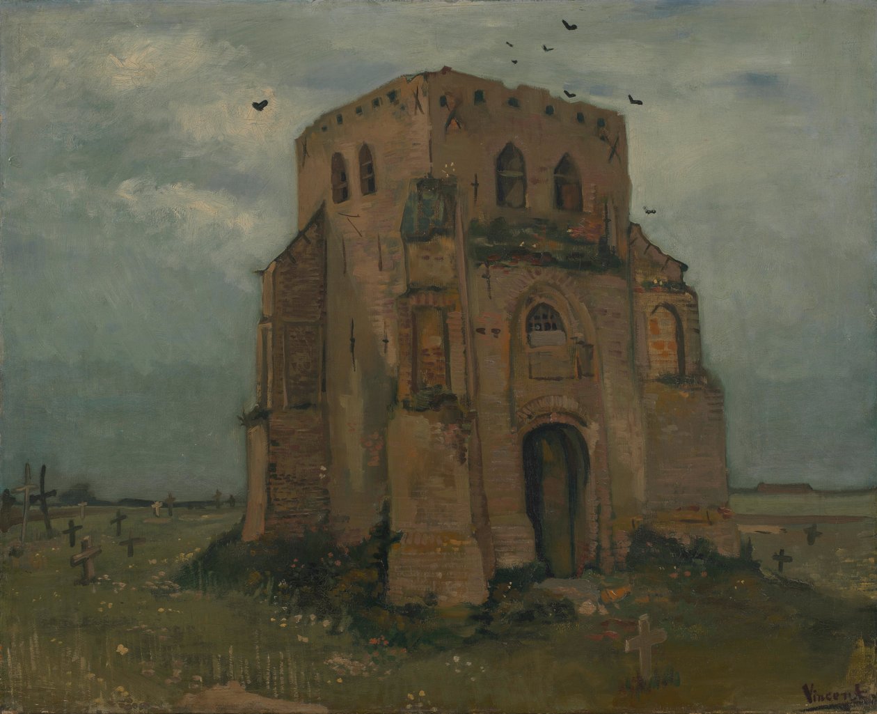 Der alte Kirchturm in Nuenen von Vincent van Gogh