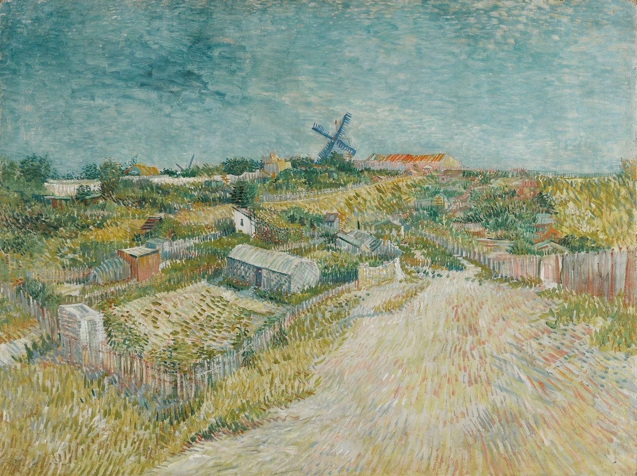 Gemüsegärten in Montmartre von Vincent van Gogh