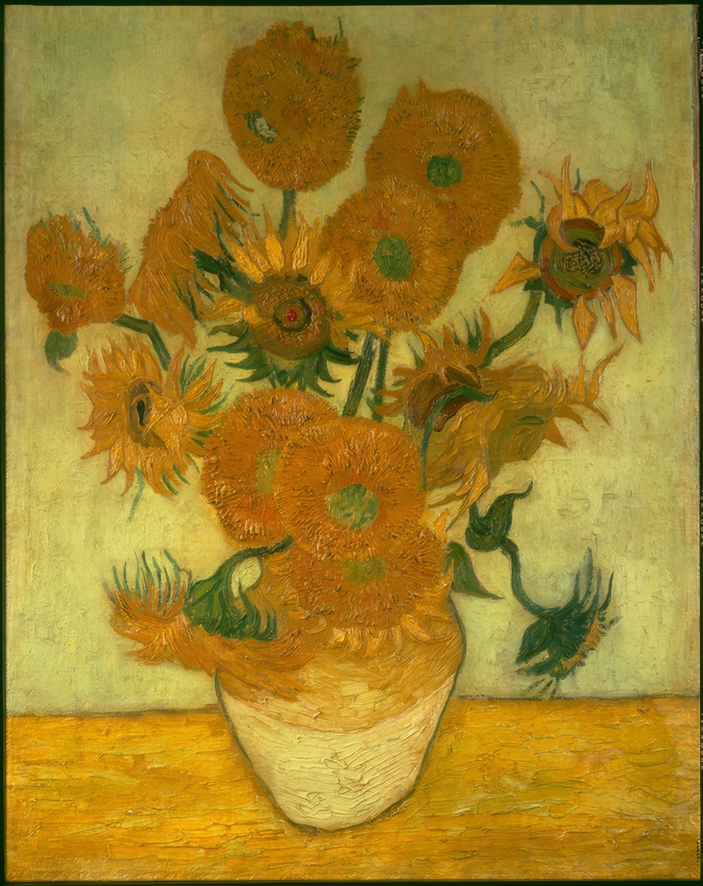 Vierzehn Sonnenblumen in einer Vase von Vincent van Gogh