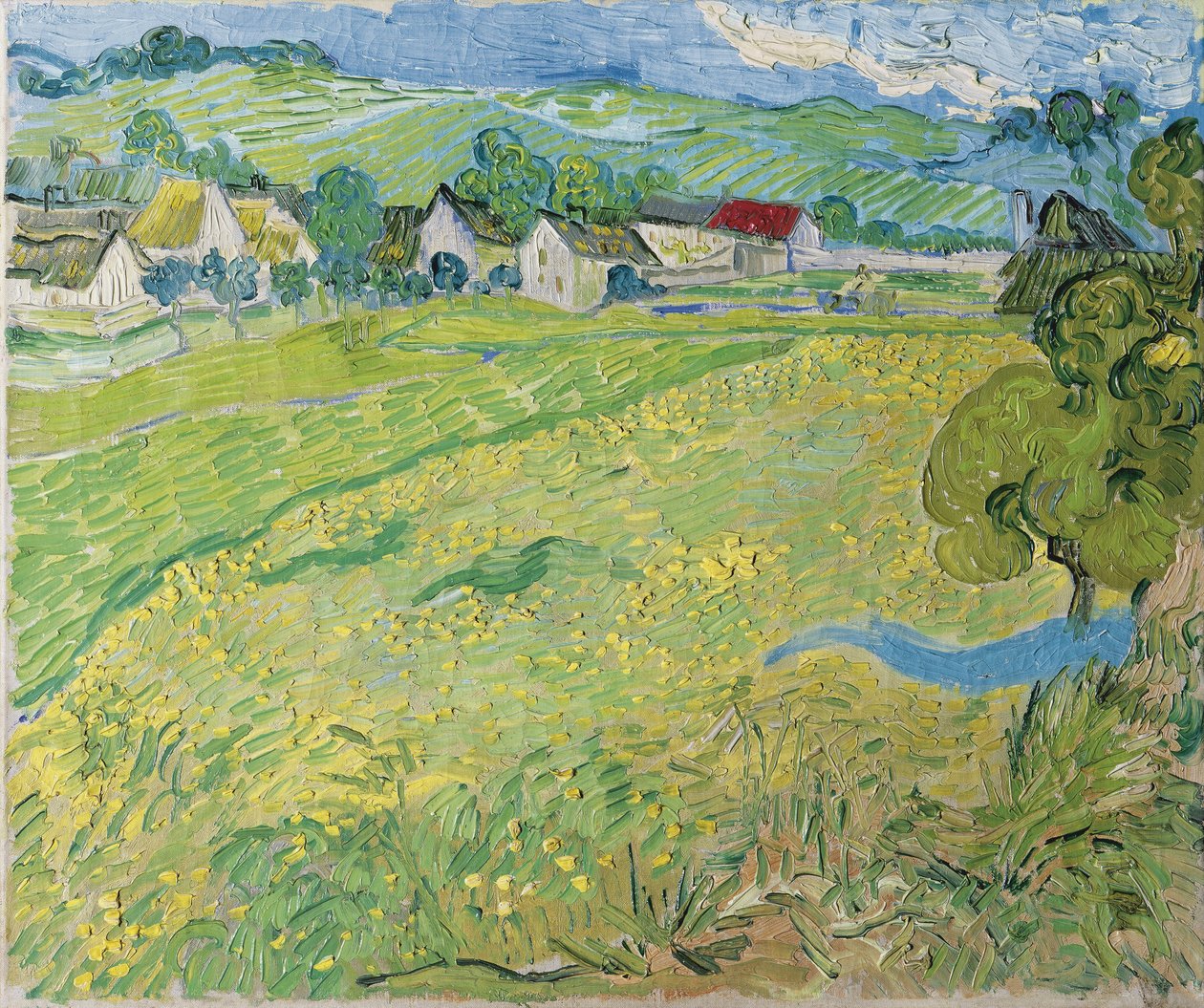 Ansicht von Vessenots in Auvers, 1890 von Vincent van Gogh
