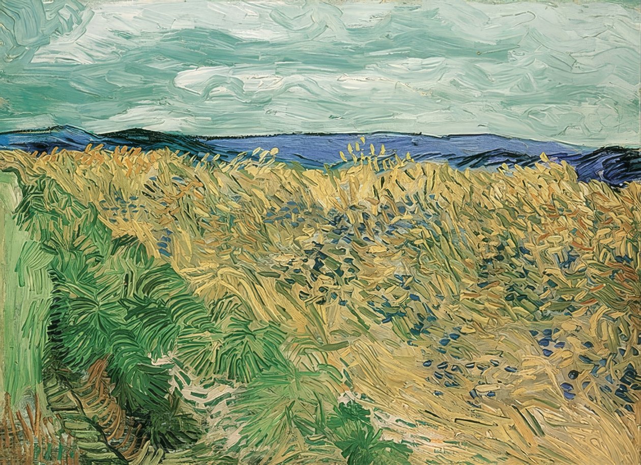 Weizenfeld mit Kornblumen, Auvers-sur-Oise von Vincent van Gogh