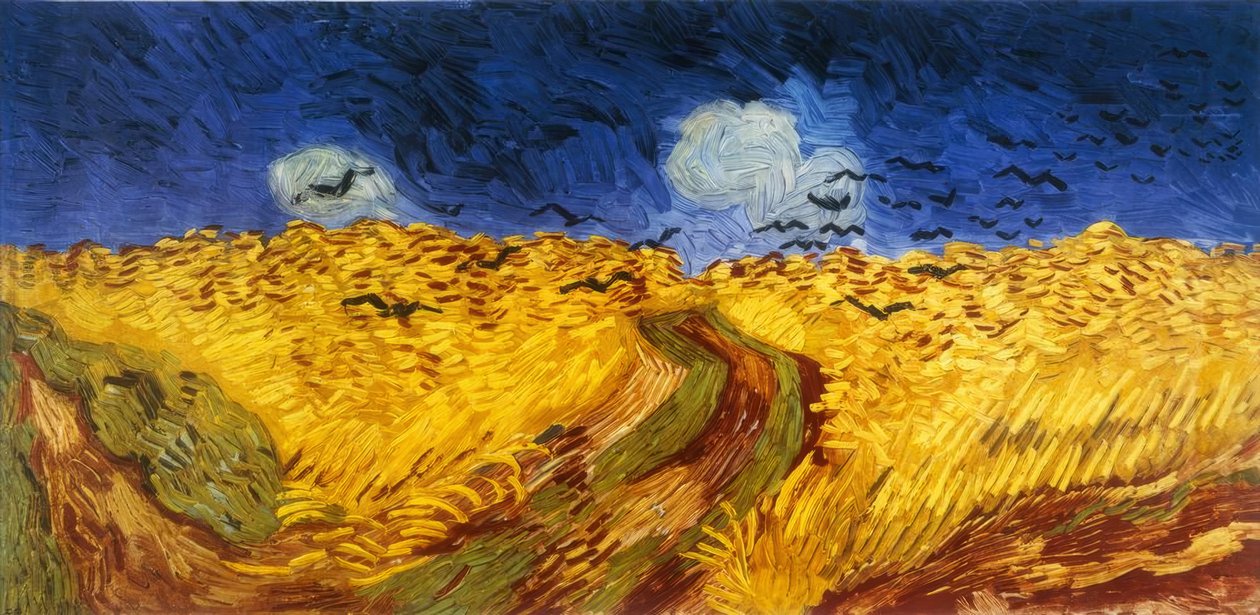 Weizenfeld mit Raben von Vincent van Gogh