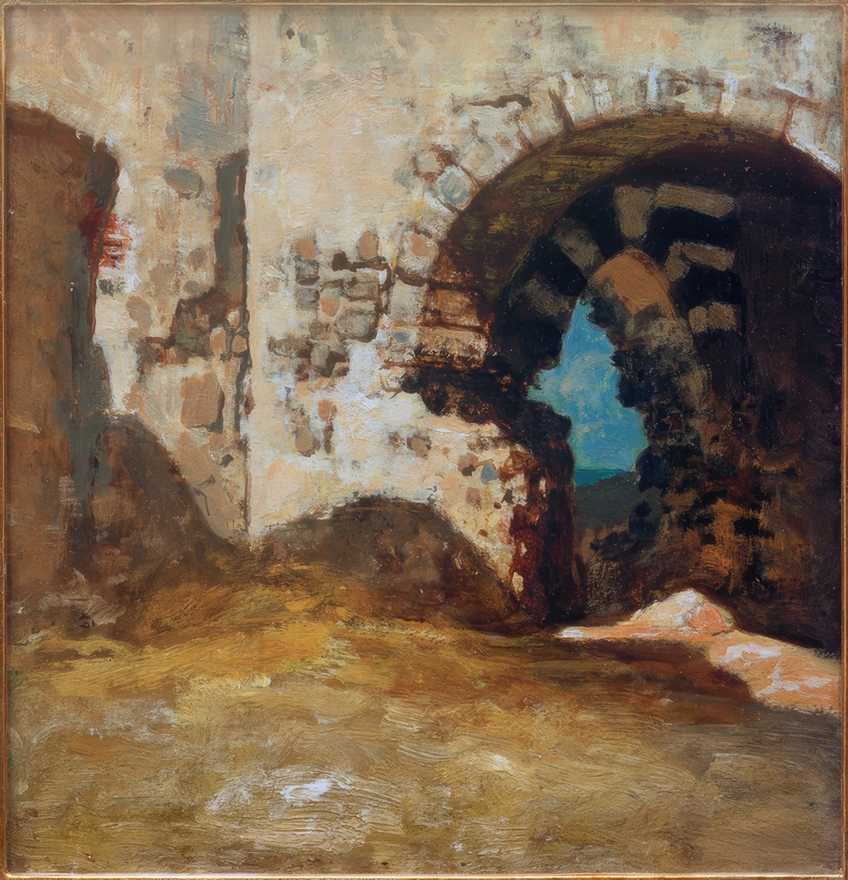 Ruinen in Porto Venere von Vincenzo Cabianca