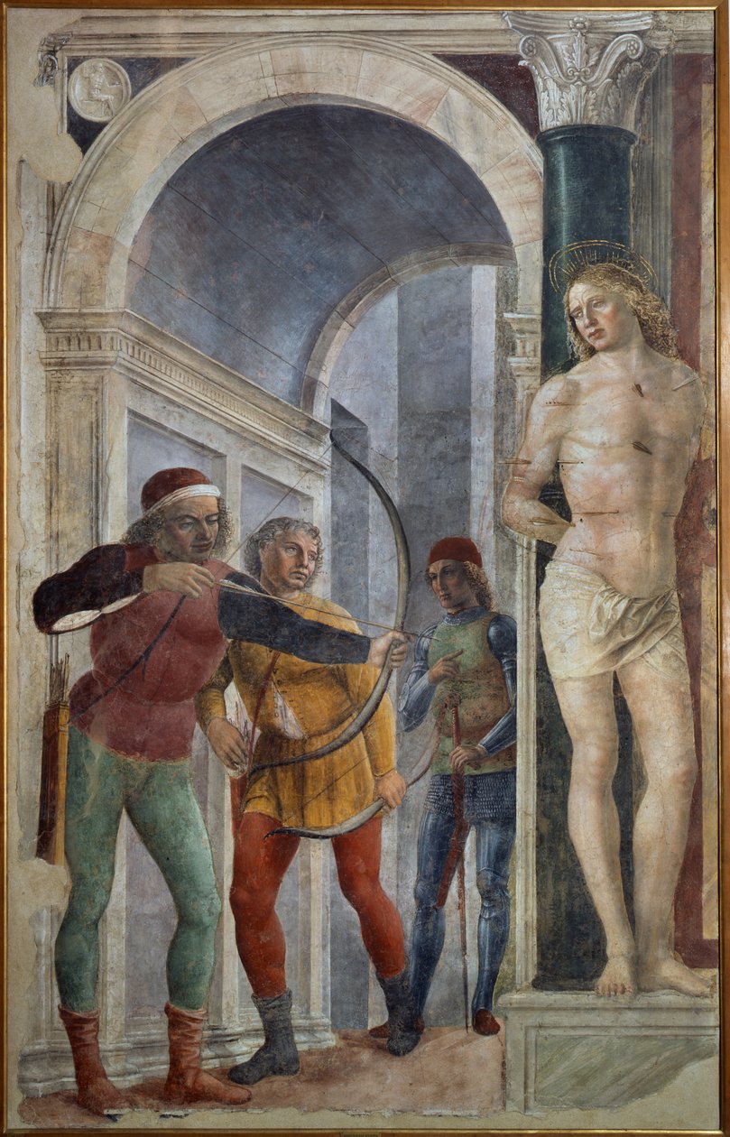 Martyrium des Heiligen Sebastian von Vincenzo Foppa