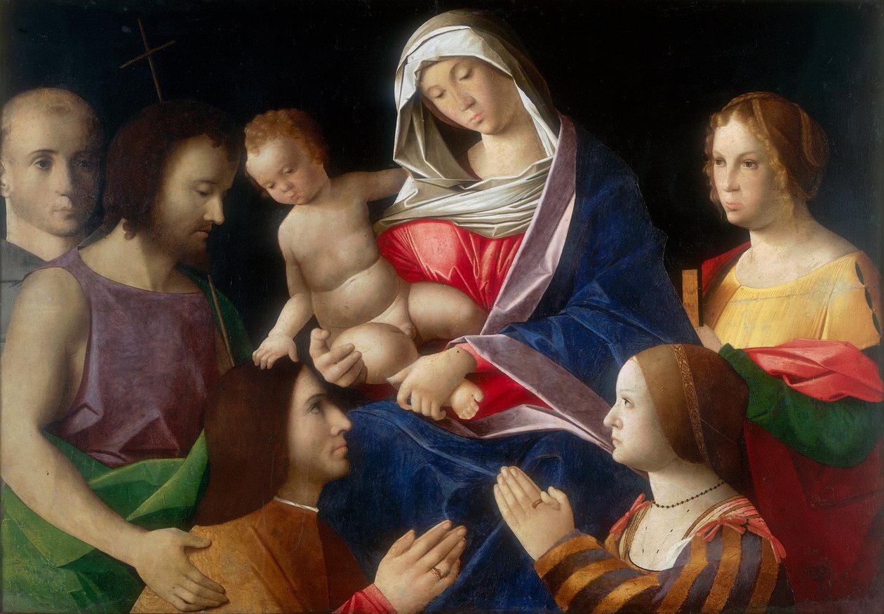 Madonna mit Kind und Heiligen von Vincenzo di Biagio Catena