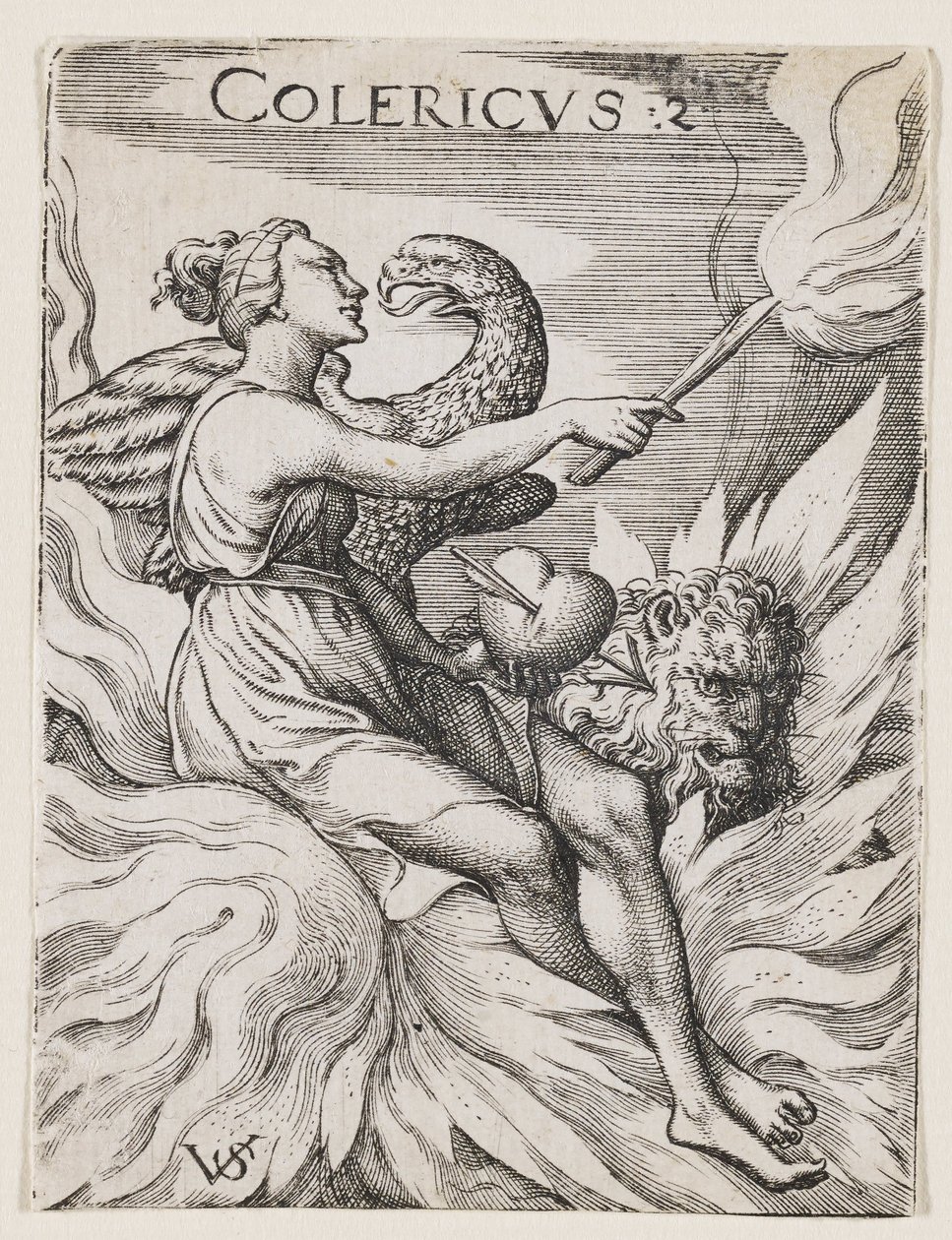 Cholerisches Temperament von Virgilius the elder Solis