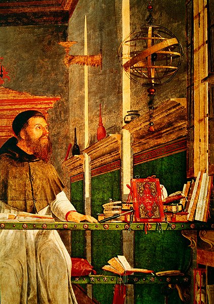 (Detail) Vision des heiligen Augustinus, ca. 1502-08 von Vittore Carpaccio