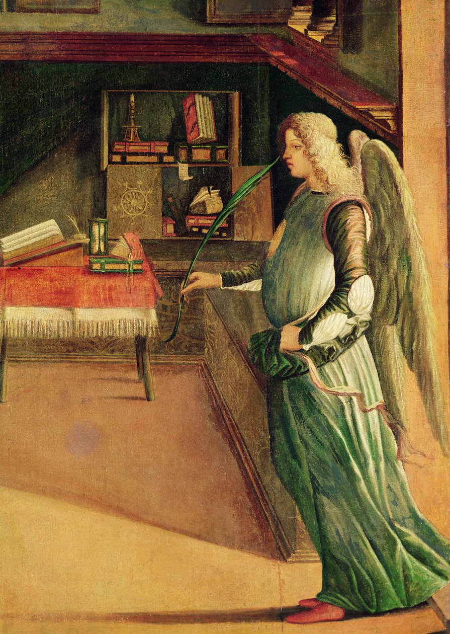 Detail des Engels aus dem Traum der hl. Ursula, ca. 1490-96 (Detail) von Vittore Carpaccio