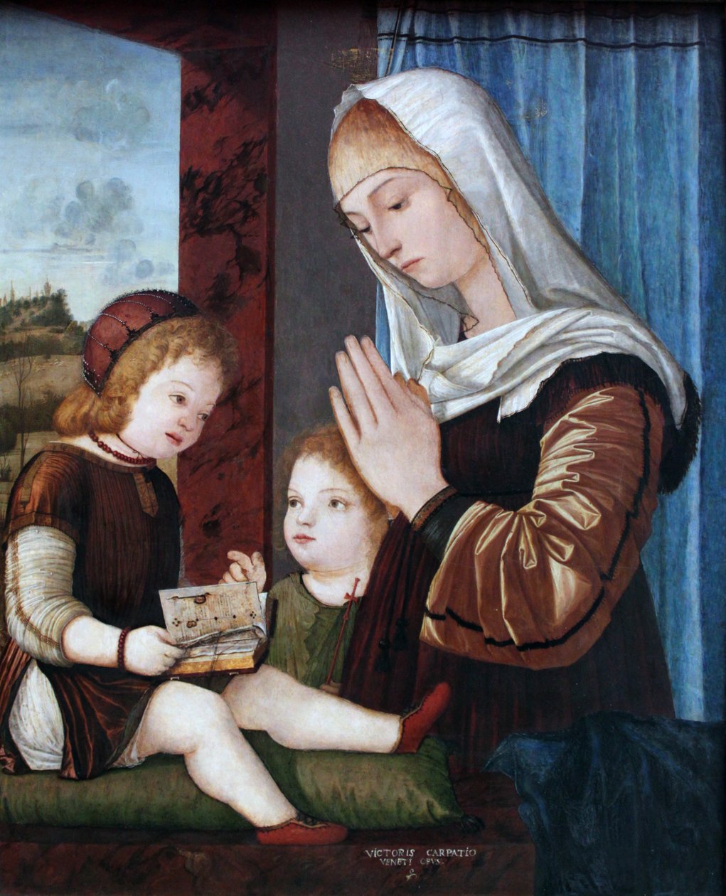 Madonna mit Kind und Johannesknaben von Vittore Carpaccio