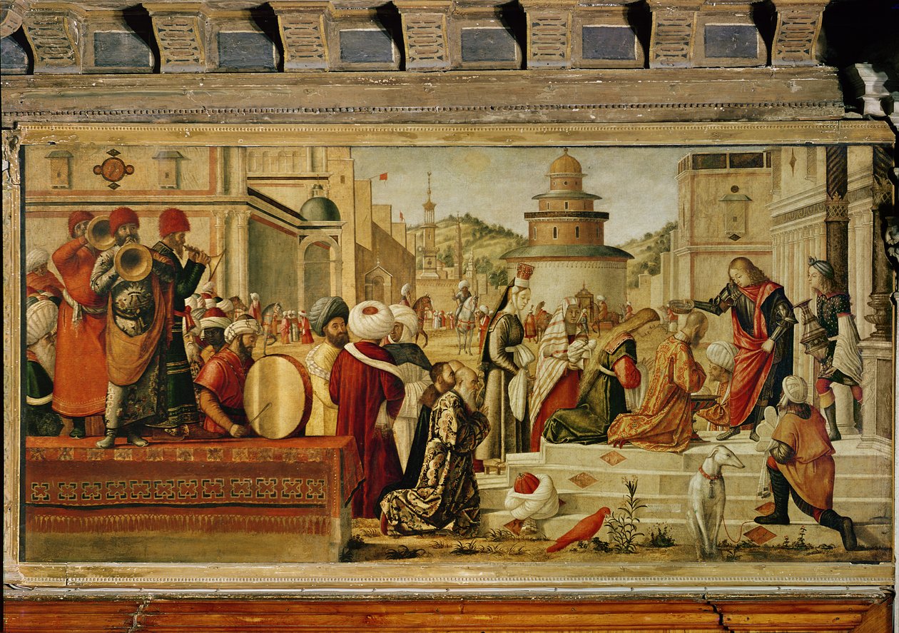 St. Georg tauft den Heiden, 1501-07 von Vittore Carpaccio
