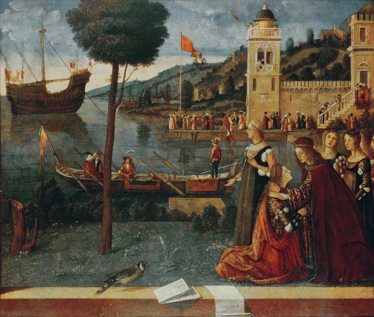 Die heilige Ursula nimmt Abschied von ihrem Vater, ca. 1500 von Vittore Carpaccio