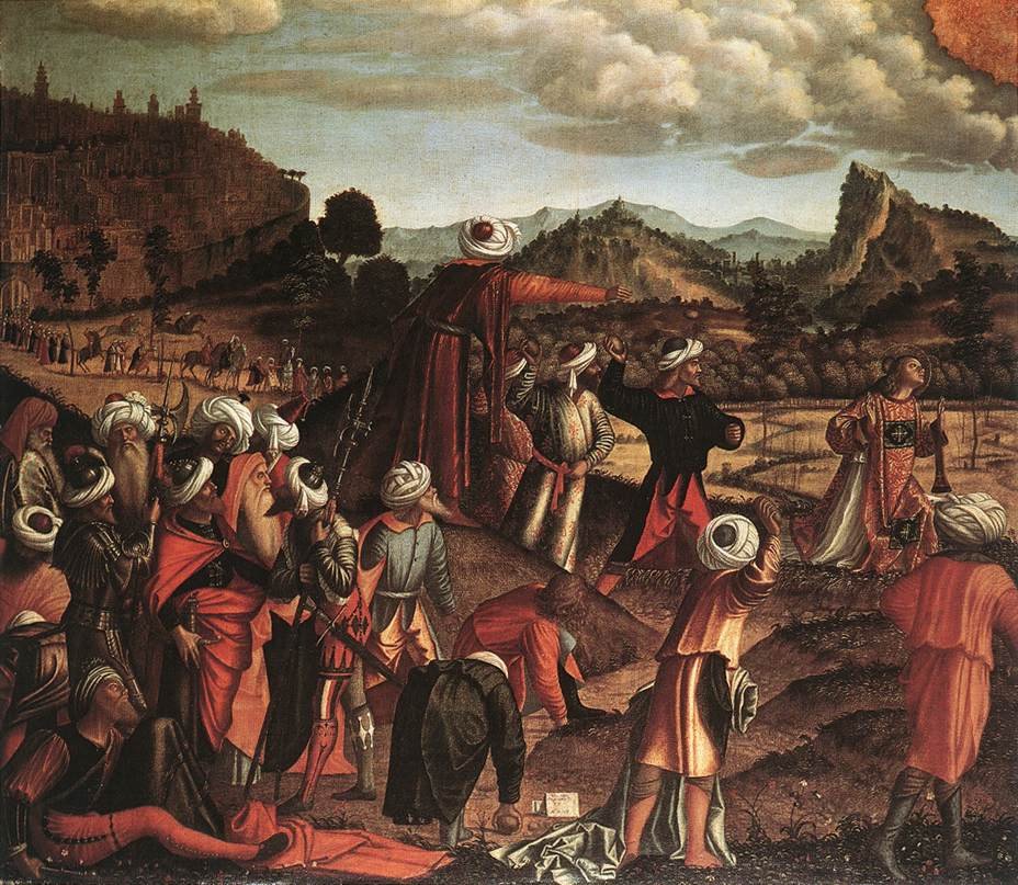 Die Steinigung des heiligen Stephanus von Vittore Carpaccio