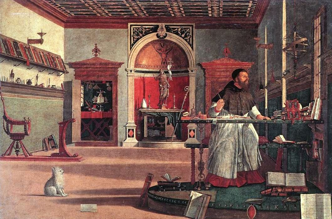Vision des heiligen Augustinus von Vittore Carpaccio