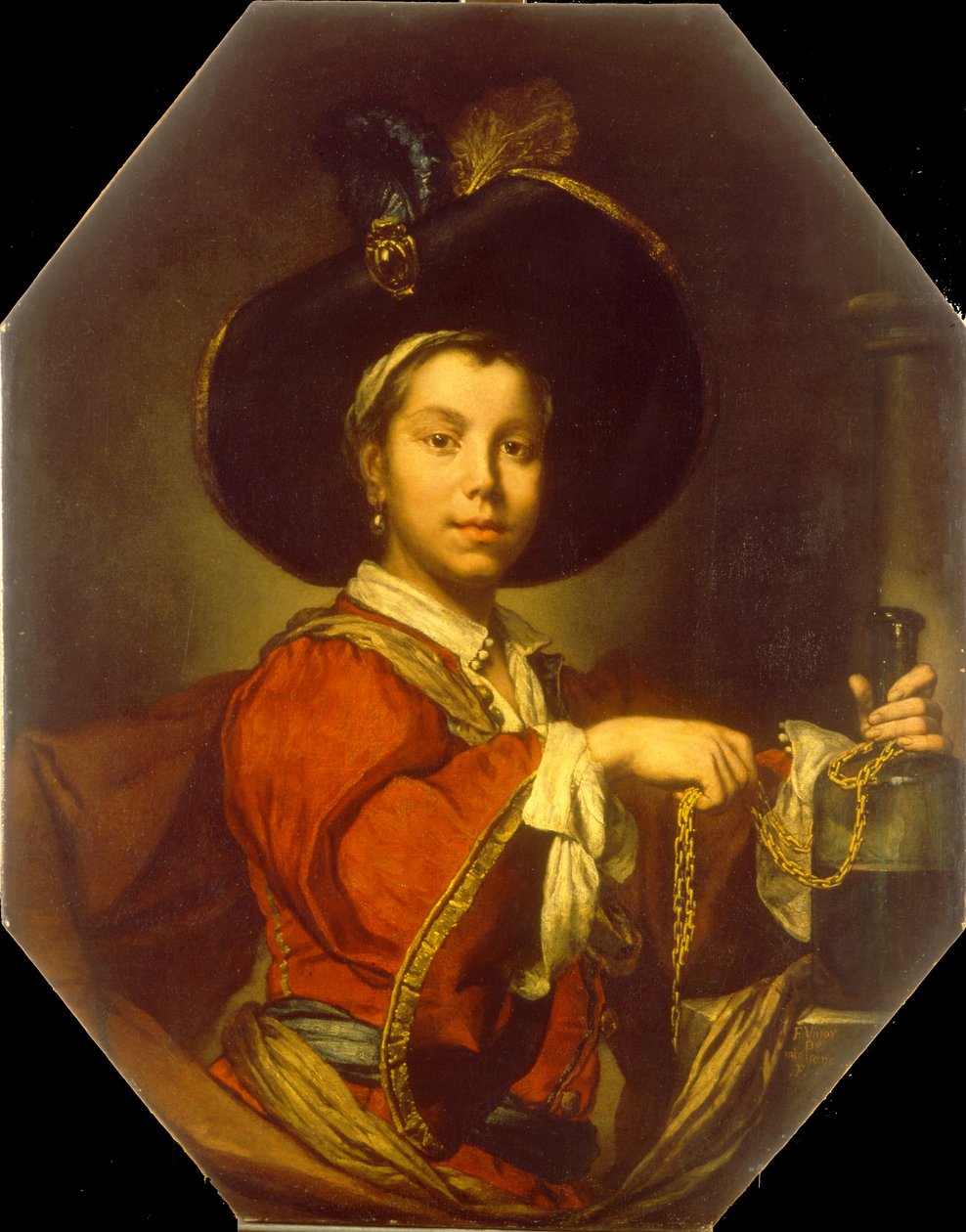 Porträt eines jungen Mannes (Lallegrezza) von Vittore Ghislandi called Fra Galgario