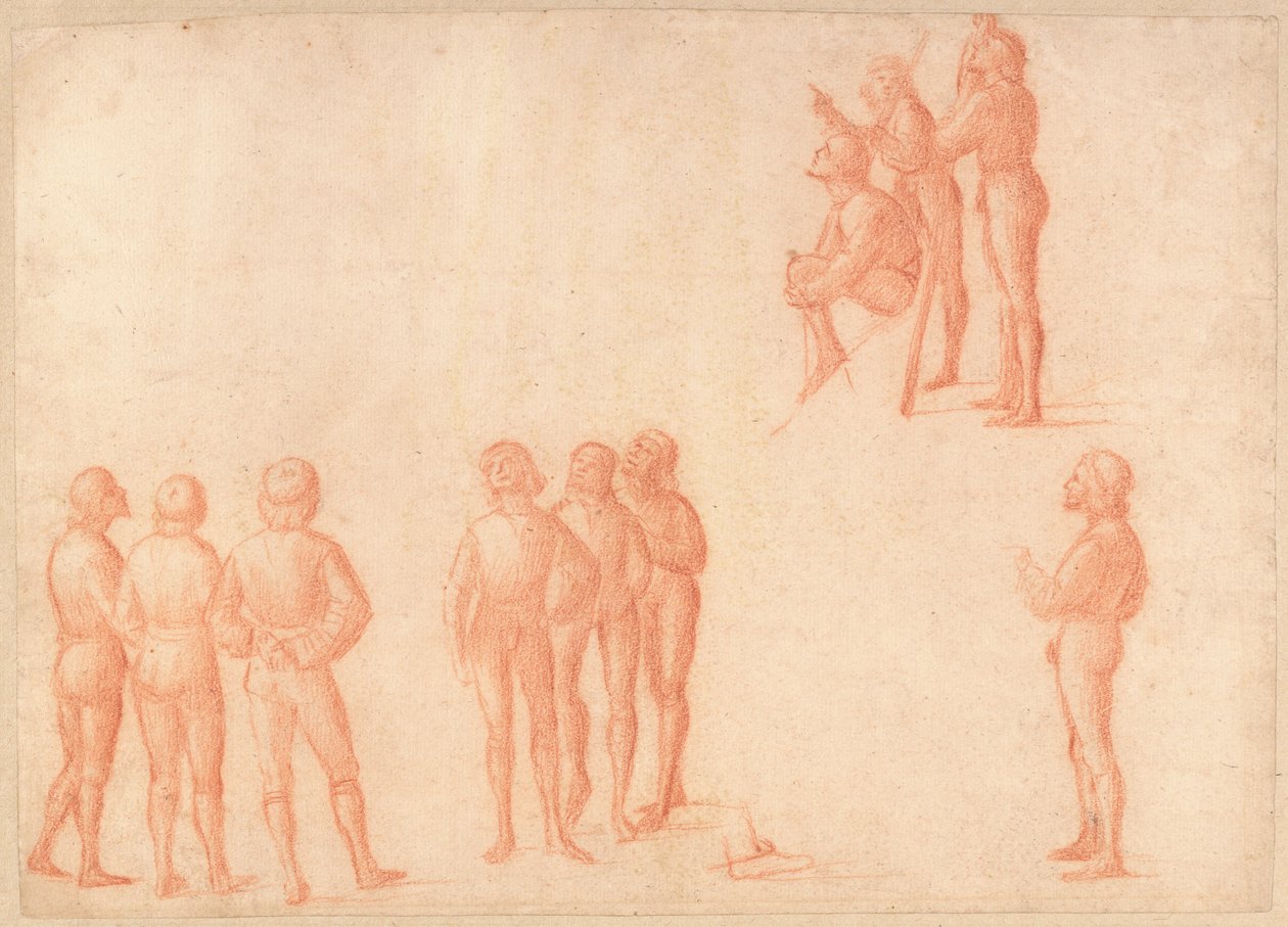 Gruppen männlicher Figuren von Vittore Carpaccio