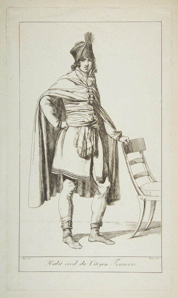 Zivile Kleidung des französischen Bürgers, 1794 von Vivant Denon