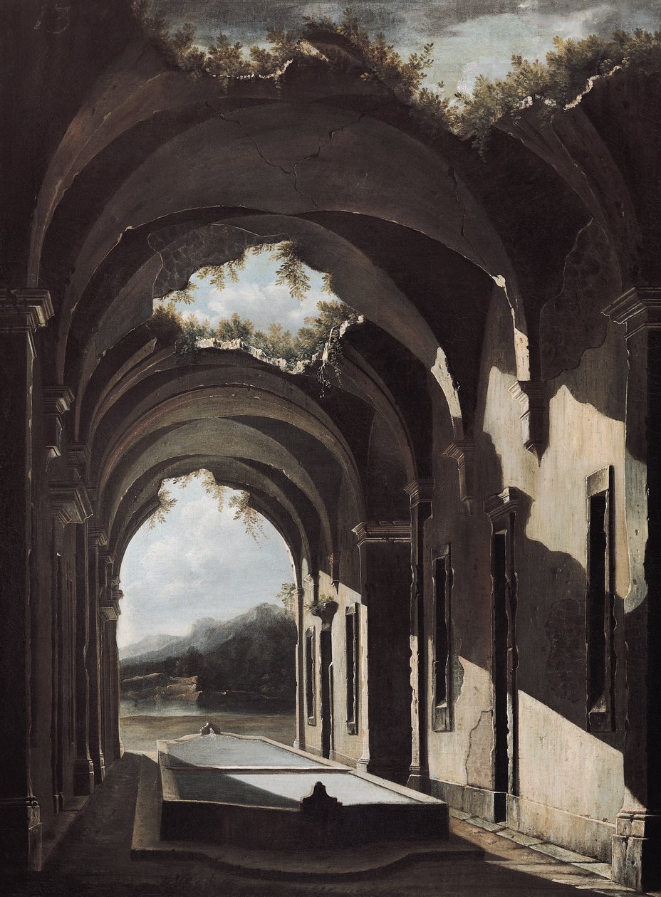 Ruinen in einer Landschaft, um 1646-47 von Viviano Codazzi