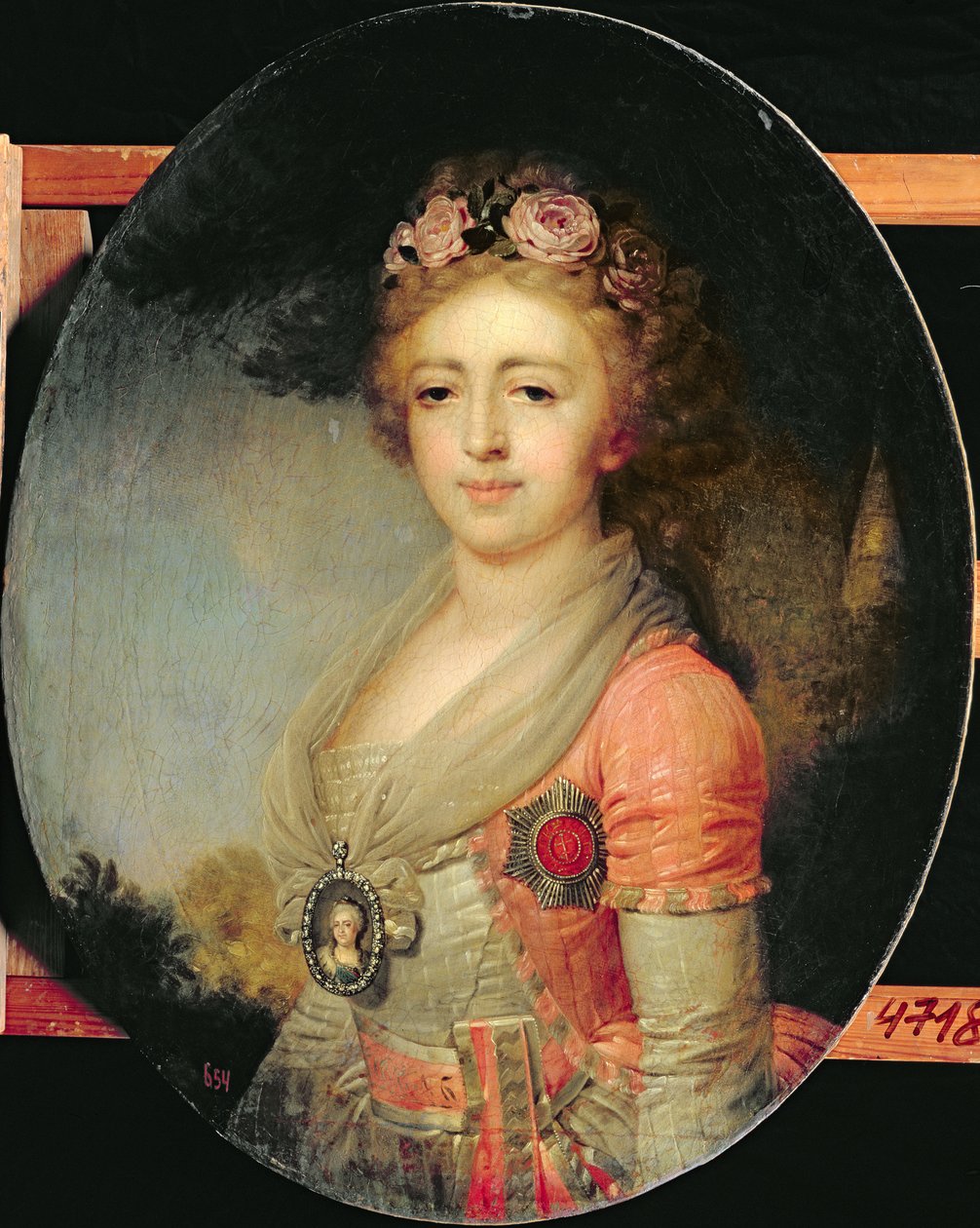 Porträt der Großherzogin Alexandra, ca. 1798 von Vladimir Lukich Borovikovsky