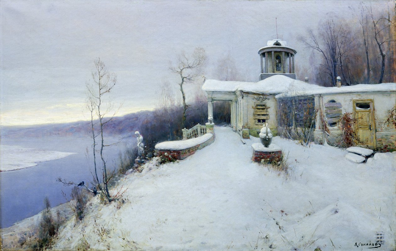 Ein verlassenes Herrenhaus von Vladimir Pavlovich Solokov