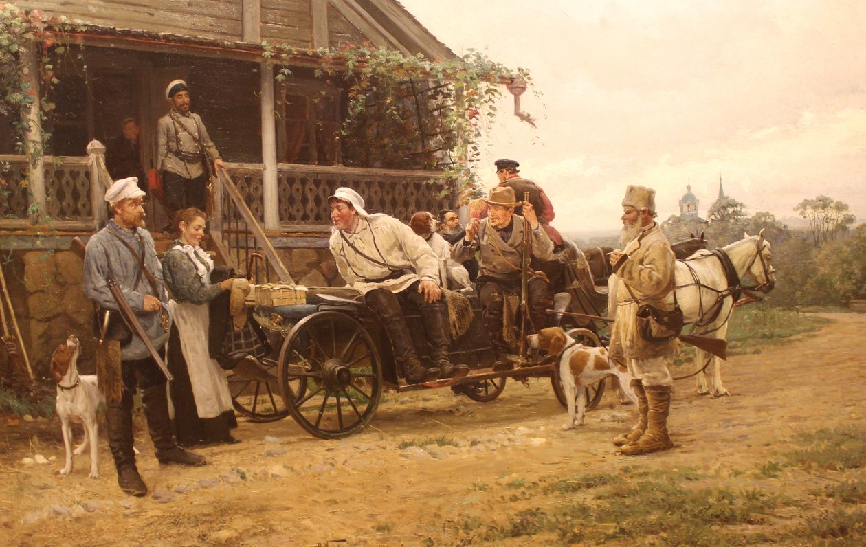 Abfahrt zur Jagd von Vladimir Egorovic Makovsky