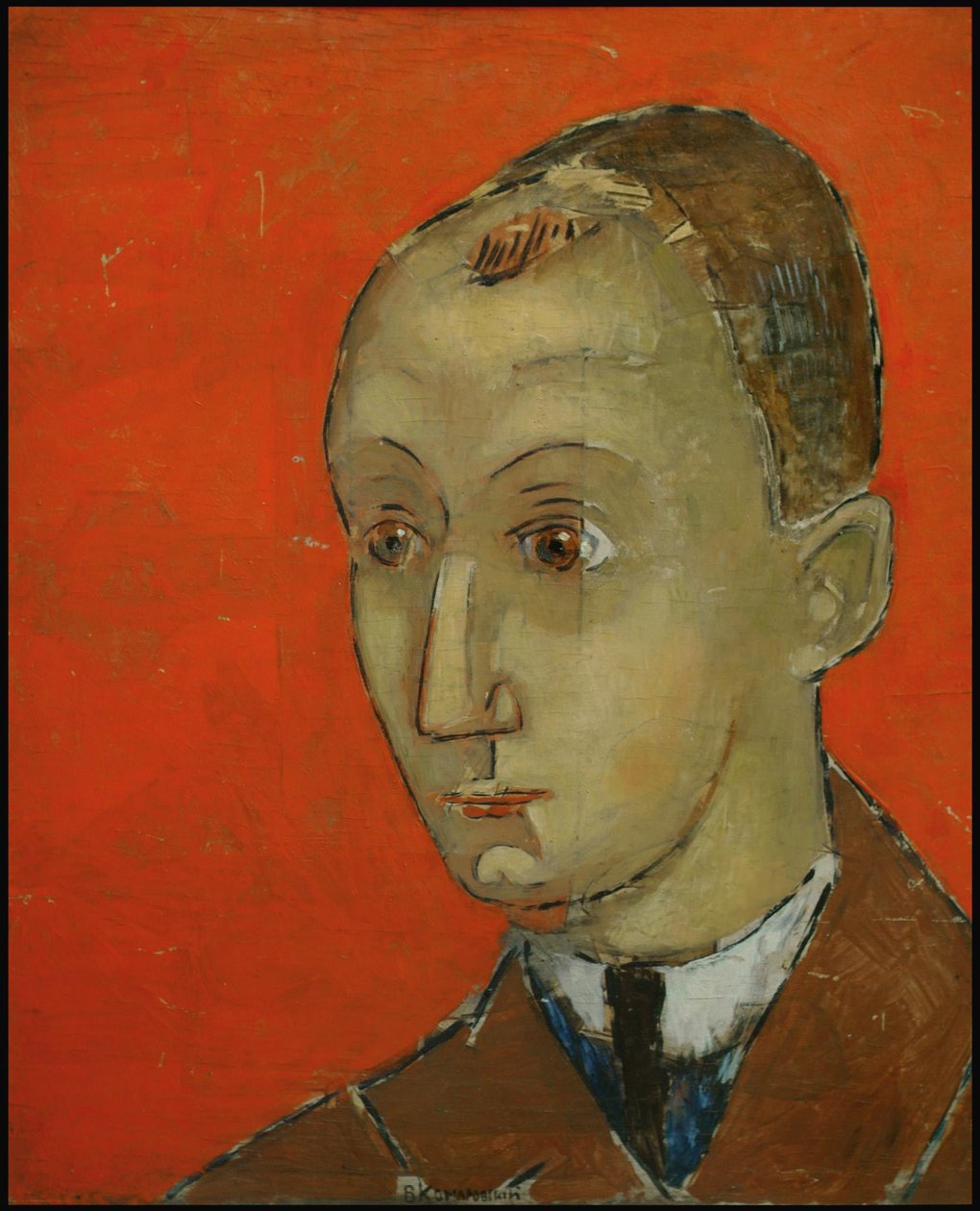 Selbstporträt, 1920er Jahre von Vladimir Alexeevich Komarovsky