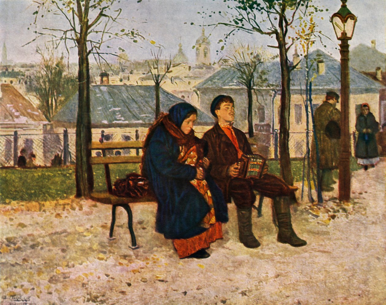 Auf dem Boulevard, 1886-1887, 1965 von Vladimir Egorovic Makovsky