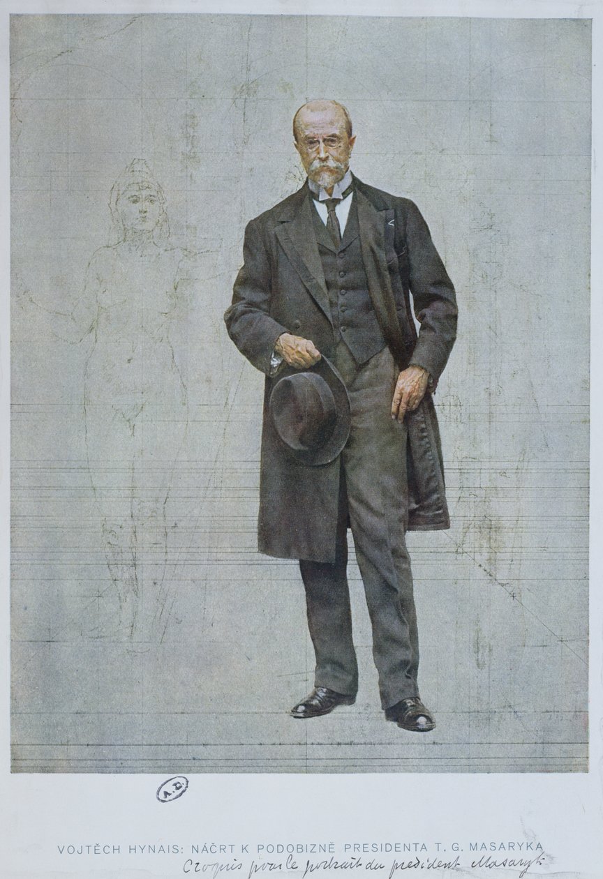 Thomas Garrigue Masaryk (1850-1937) von Vojtech Hynais