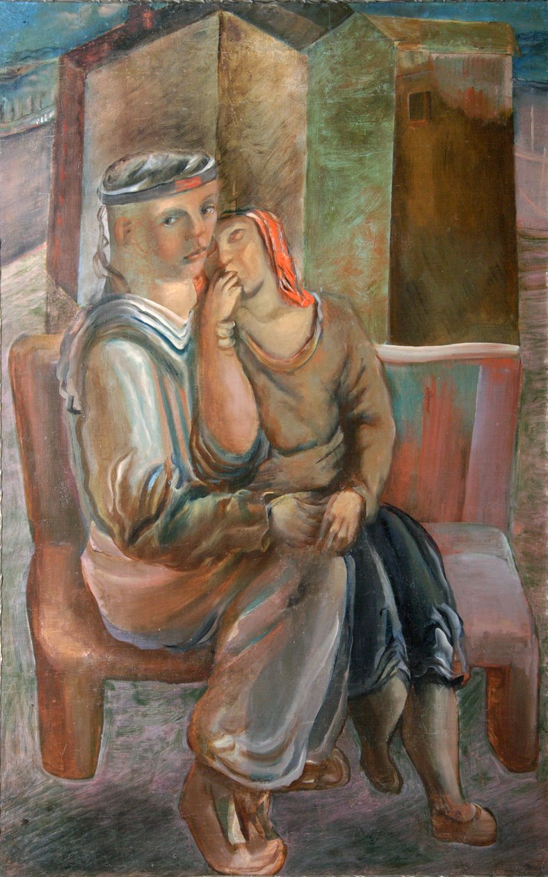 Matrose mit Mädchen, 1920er Jahre von Vyacheslav Vladimirovich Pakulin