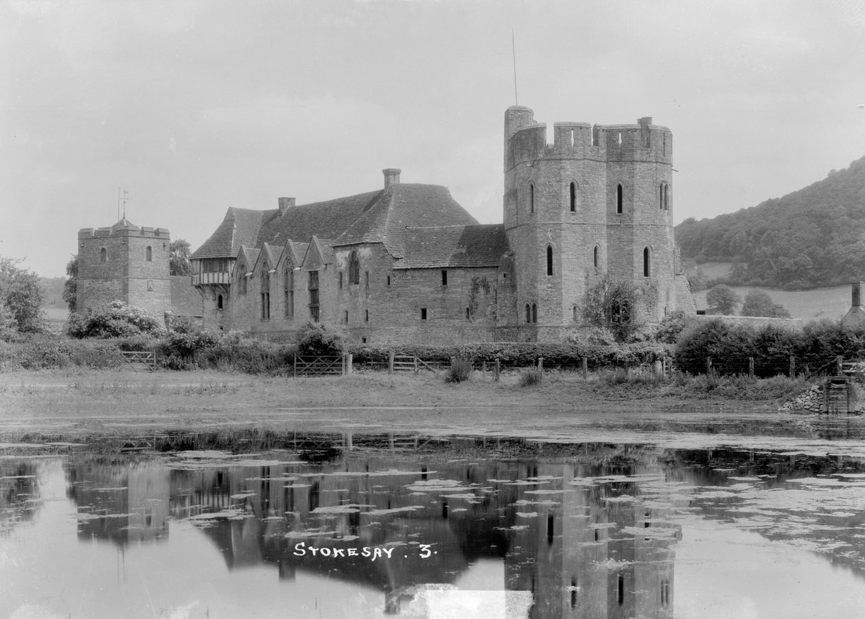 Stokesay Castle, Shropshire, ca. 1930 von WA Call