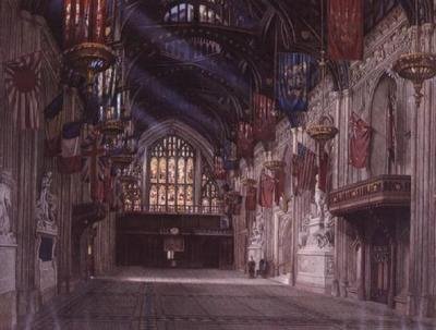 Innenansicht der Guildhall von W.D. Radcliffe Beresford