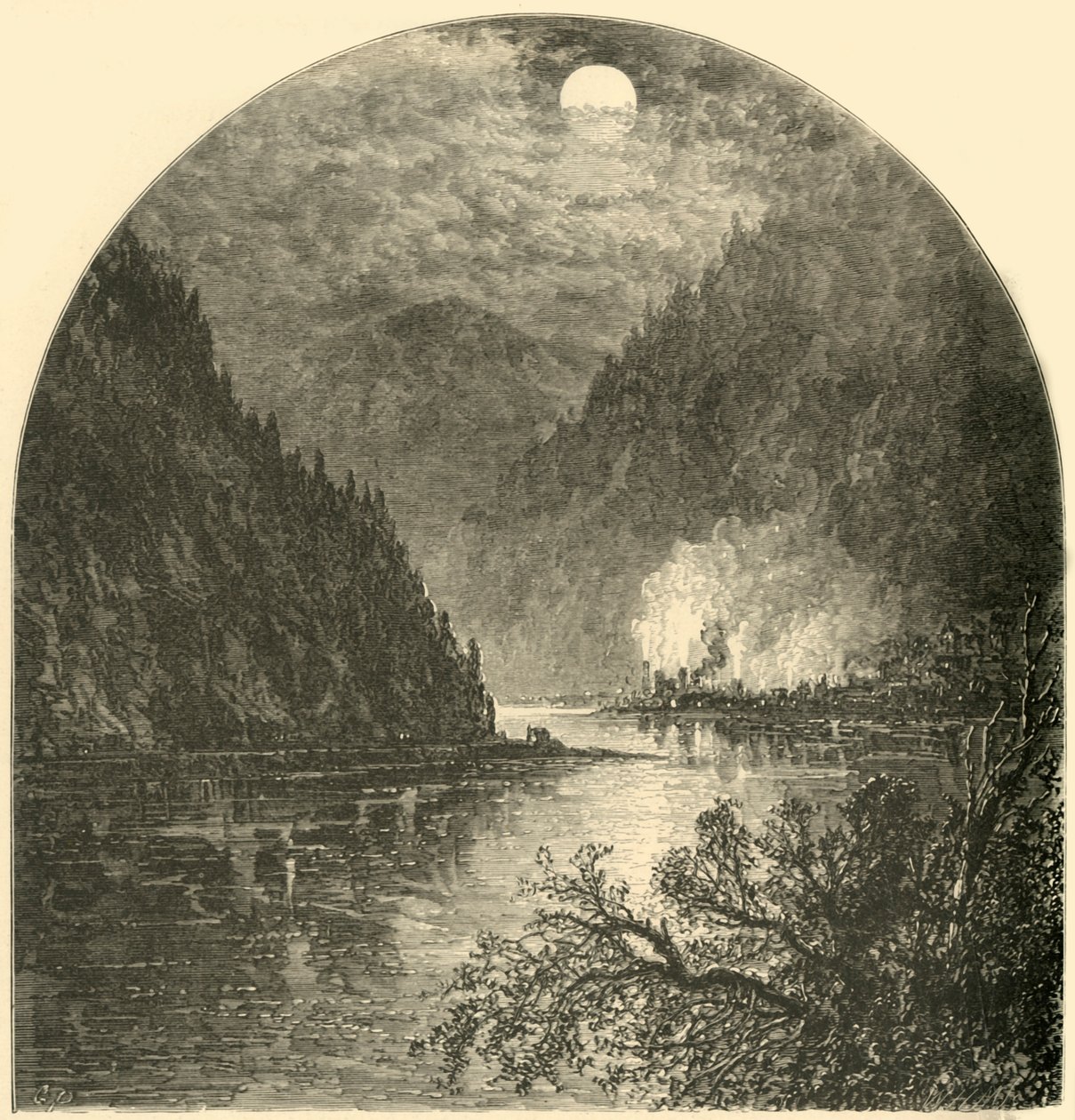 Duncannon, Mündung des Juniata von W.H. Morse