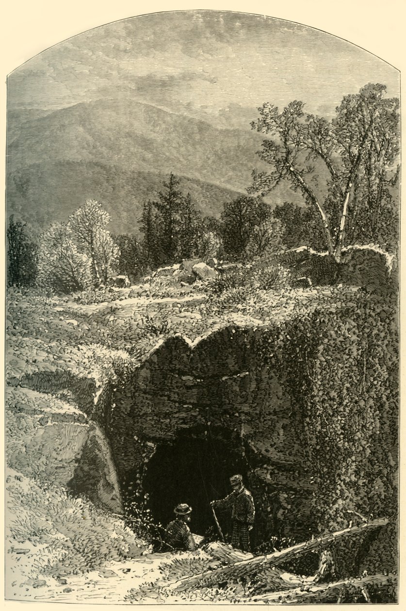 Natürliche Brücke, North Adams, 1874 von W.H. Morse