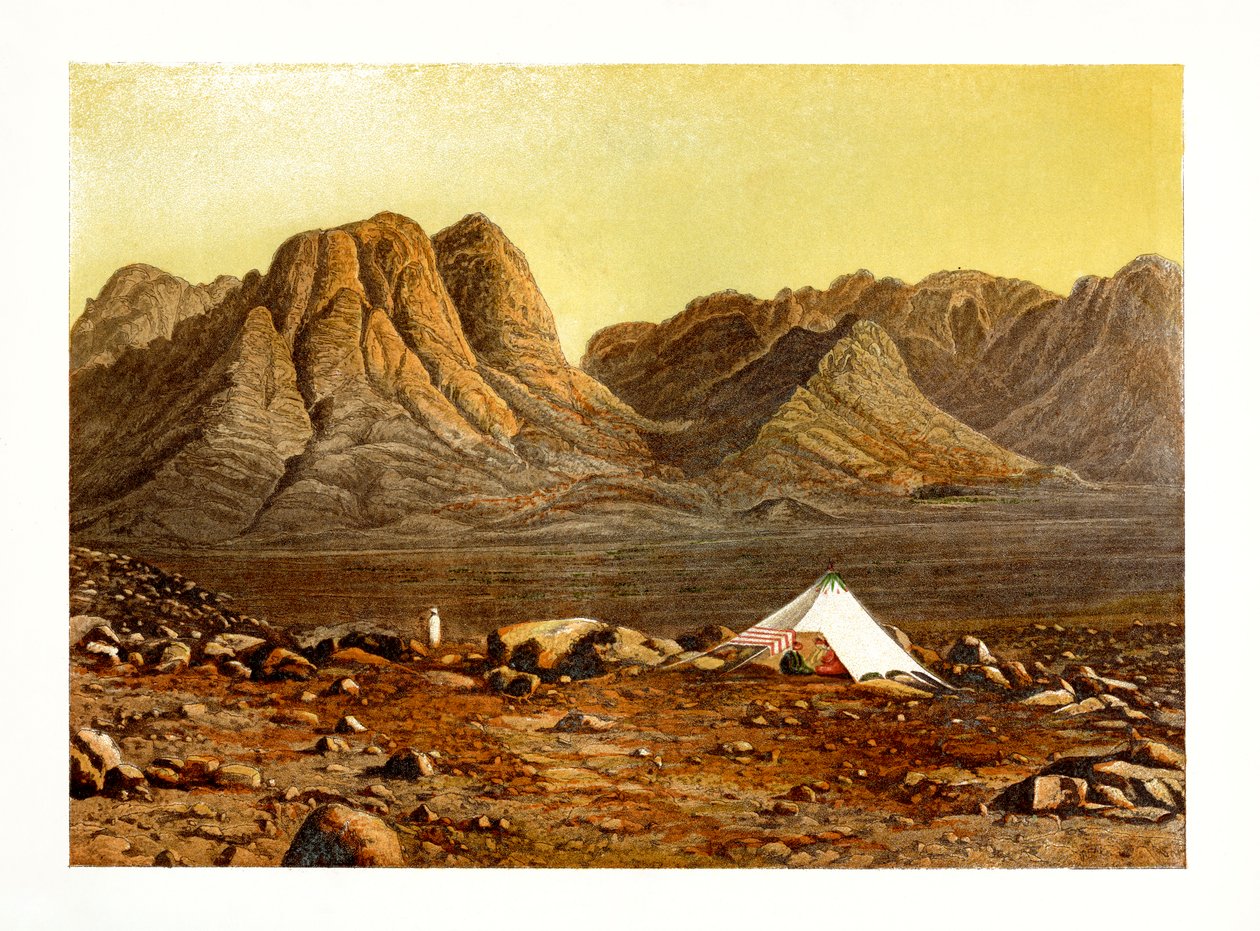 Berg Sinai, Ägypten, um 1870 von W. Dickens
