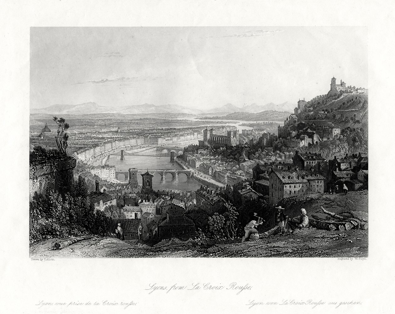 Lyon, Frankreich, 1875 von W Floyd