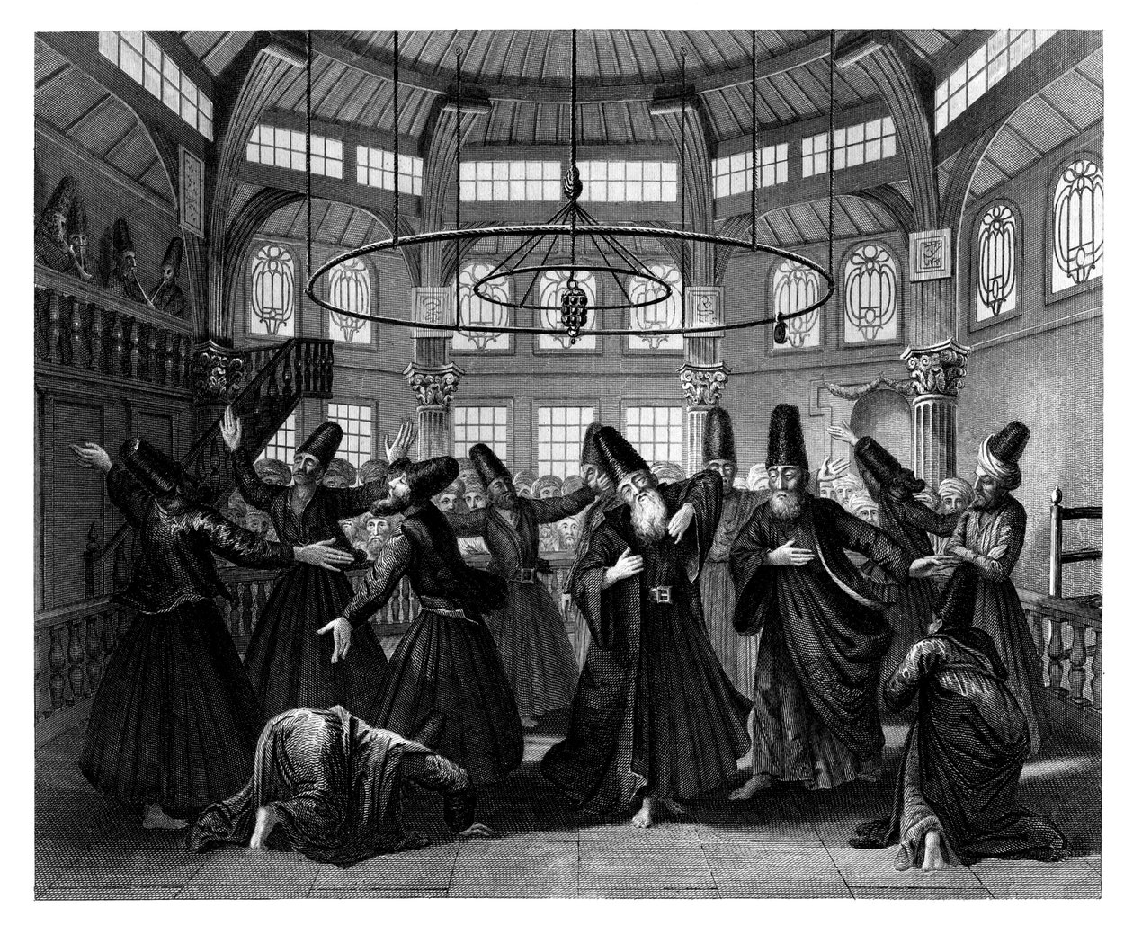 Der Tanz der Derwische, um 1870 von W. Forrest